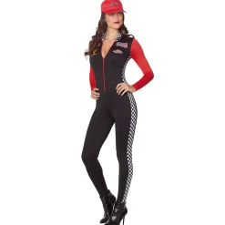 Women Spirit Halloween Adult Race Car Driver Costume
