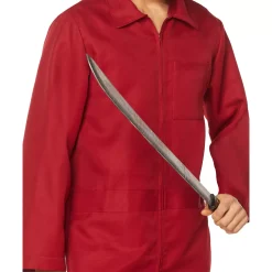 Spirit Halloween Adult Red Horror Jumpsuit