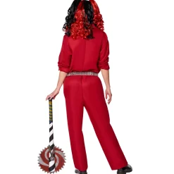 Spirit Halloween Adult Red Horror Jumpsuit