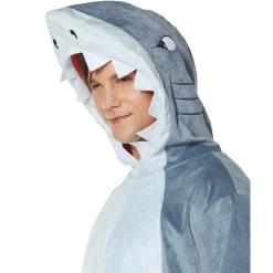 Spirit Halloween Adult Shark Jumpsuit Costume
