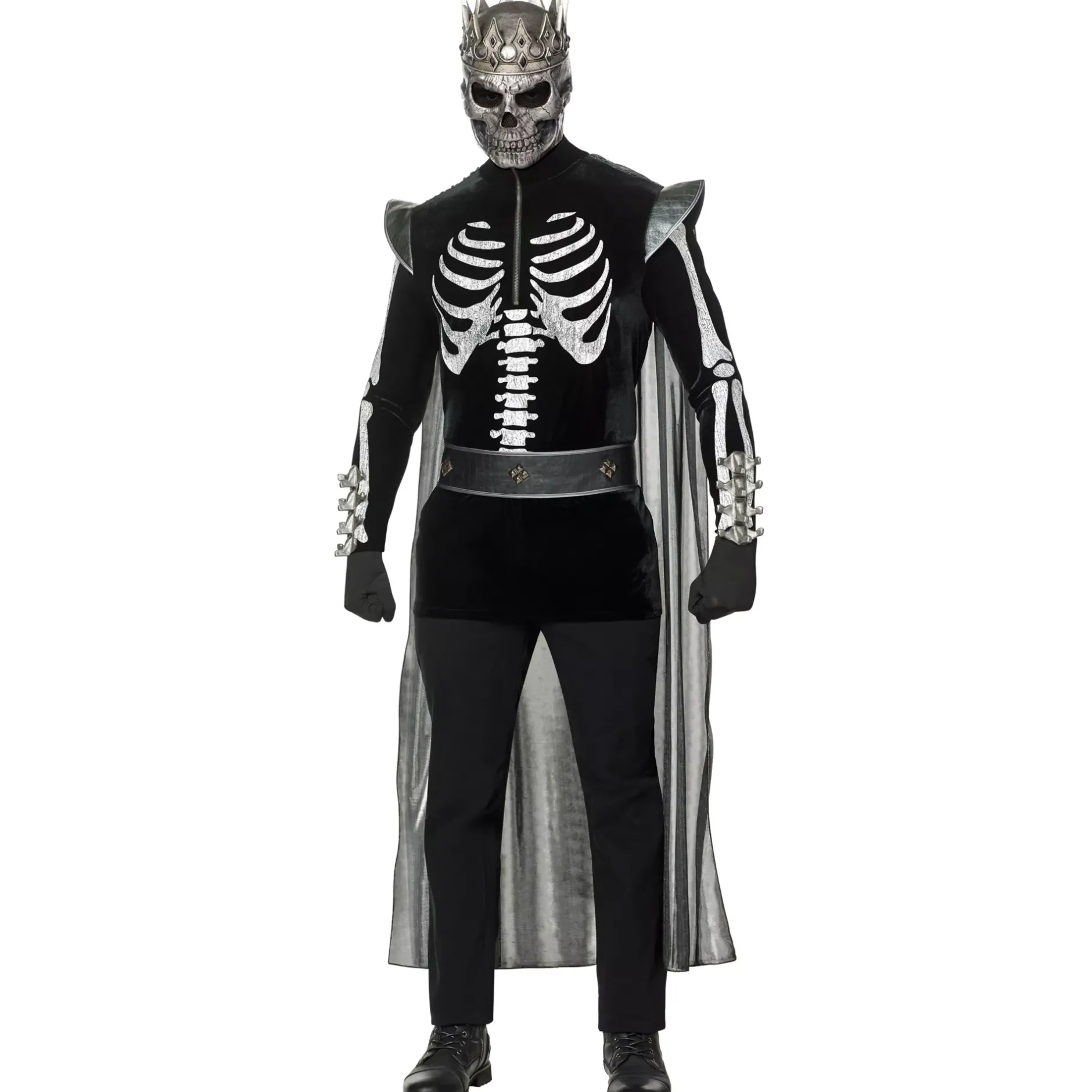 Spirit Halloween Adult Skeleton King Costume