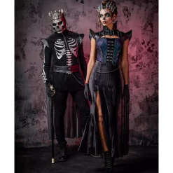 Spirit Halloween Adult Skeleton King Costume