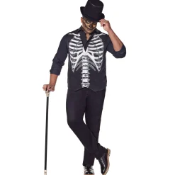 Spirit Halloween Adult Skeleton Plus Size Vest