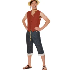 Spirit Halloween Adult Straw Hat Luffy Costume - One Piece