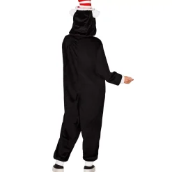 Women Spirit Halloween Adult The Cat in the Hat Jumpsuit Costume