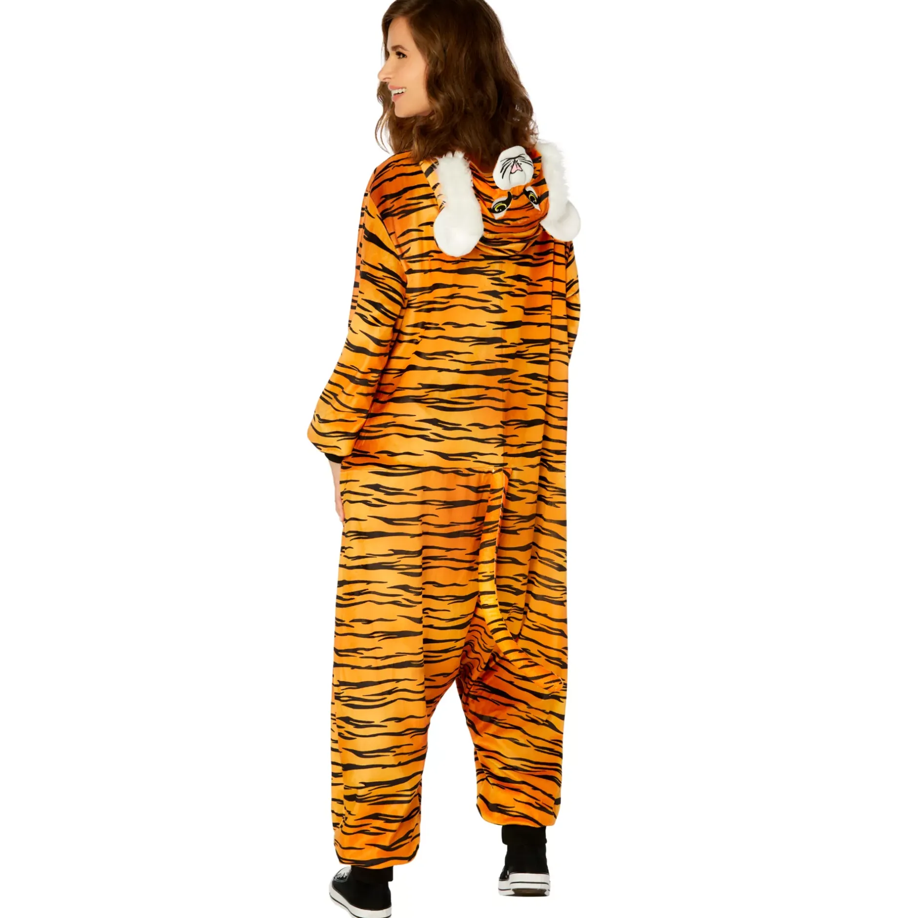 Spirit Halloween Adult Tiger Jumpsuit Costume