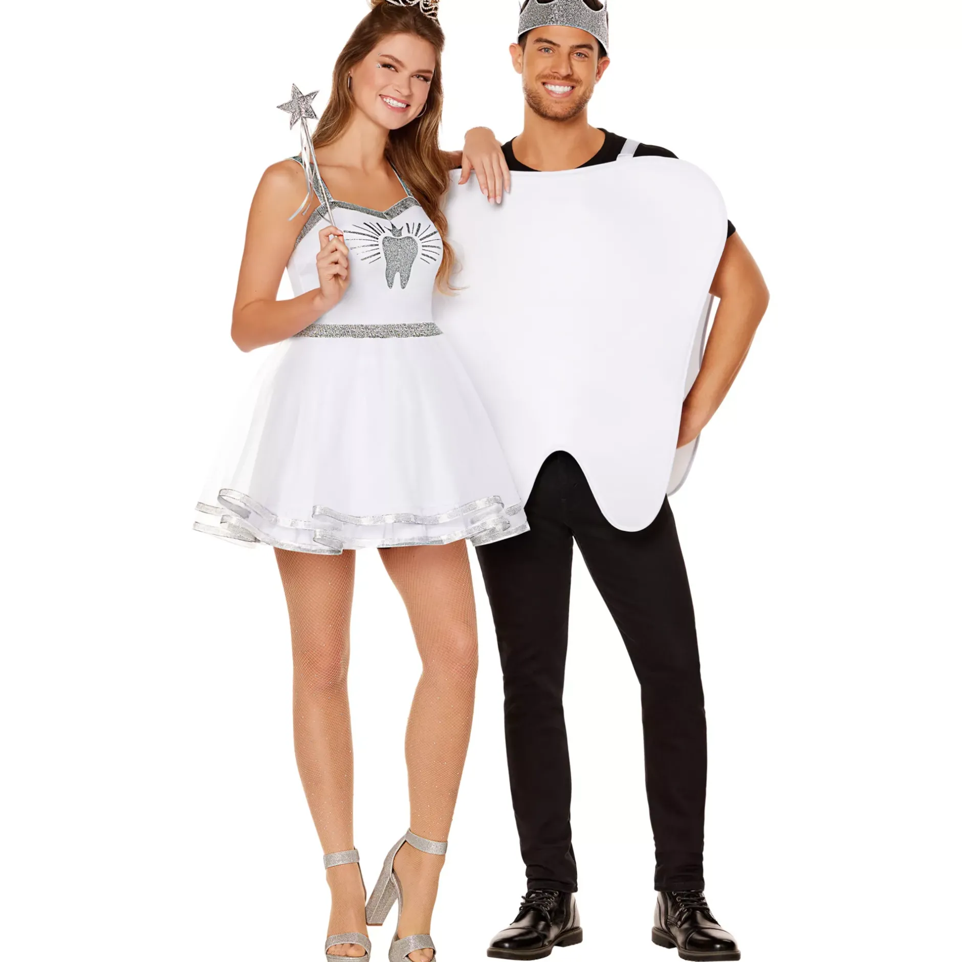 Spirit Halloween Adult Tooth and Tooth Fairy Couples Costumes