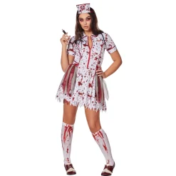 Women Spirit Halloween Adult Undeadly Nurse Costume
