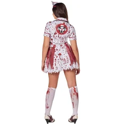Women Spirit Halloween Adult Undeadly Nurse Costume