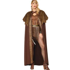 Women Spirit Halloween Adult Viking Cape