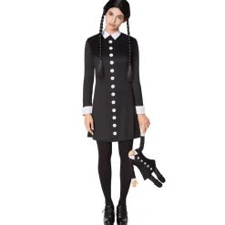 Women Spirit Halloween Adult Wednesday Addams Costume - The Addams Family