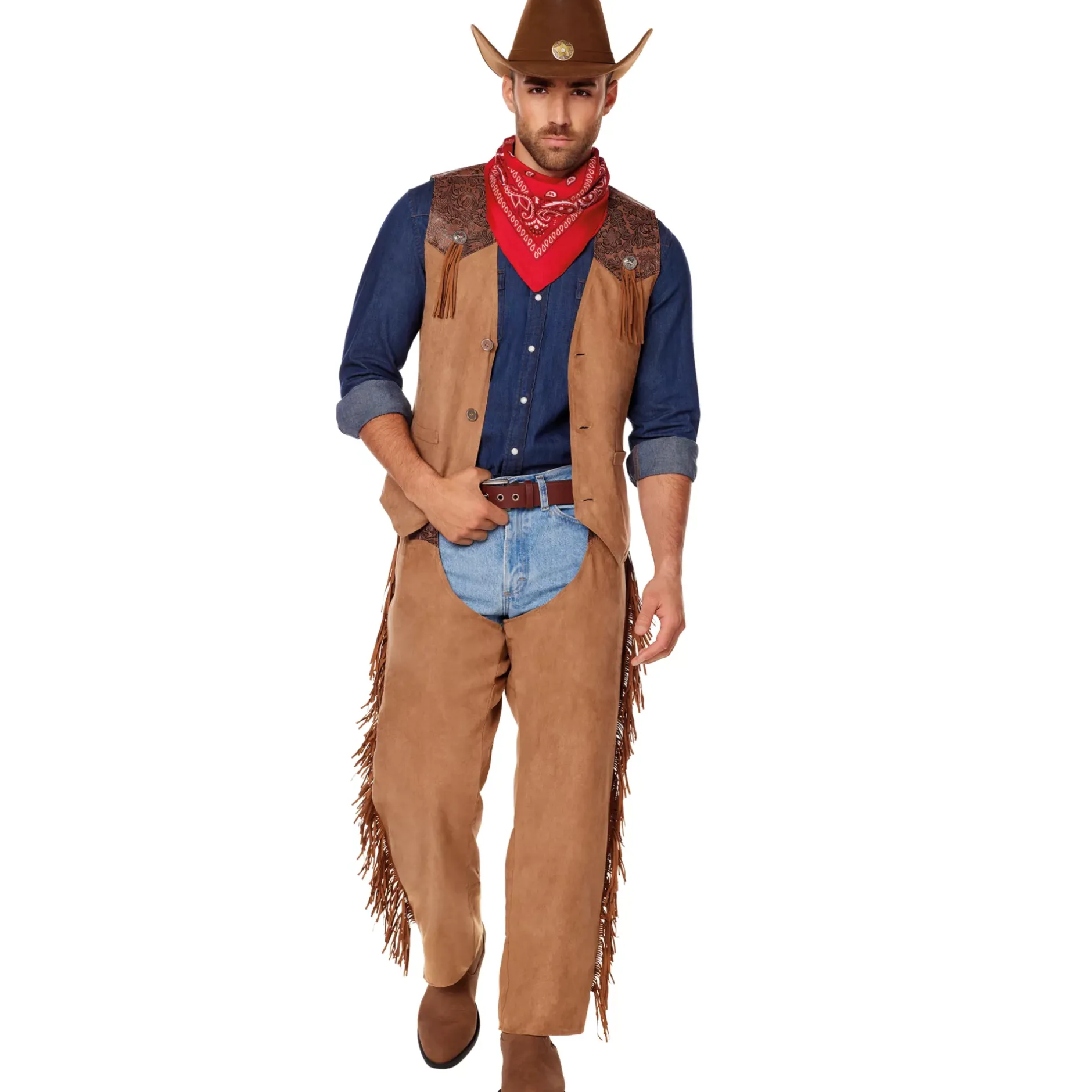 Spirit Halloween Adult Western Cowboy Chaps