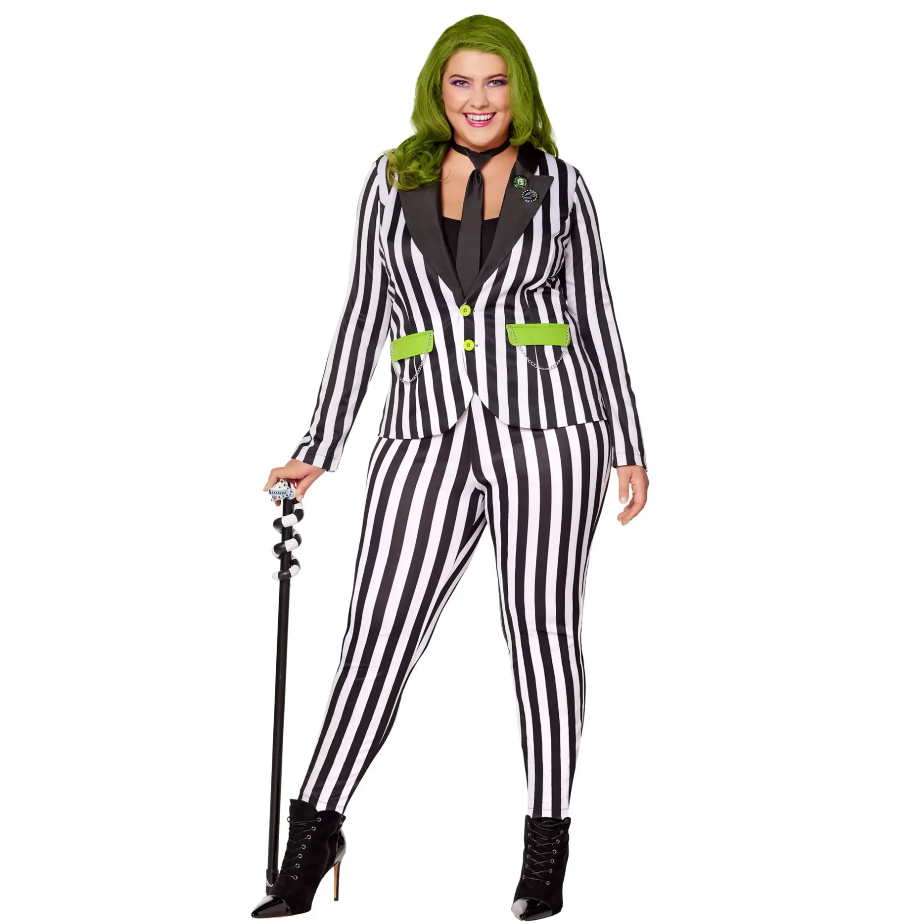 Women Spirit Halloween Adult Women's Beetlejuice Costume - Beetlejuice