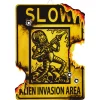 Spirit Halloween Alien Invasion Area Sign - Mars Attacks