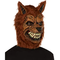 Spirit Halloween Animotion Brown Werewolf Full Mask