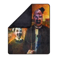 Spirit Halloween Art the Clown American Goth Fleece Blanket - Terrifier