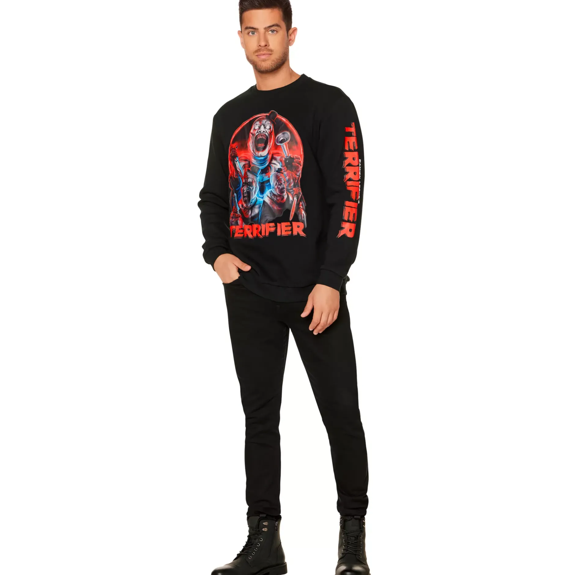 Spirit Halloween Art the Clown Slasher Crewneck Sweatshirt - Terrifier