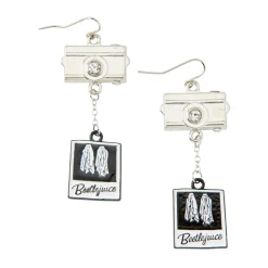 Spirit Halloween Beetlejuice Polaroid Earrings