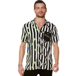 Spirit Halloween Beetlejuice Spider Button Down Shirt