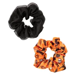 Spirit Halloween Black and Orange Halloween Icons Scrunchies