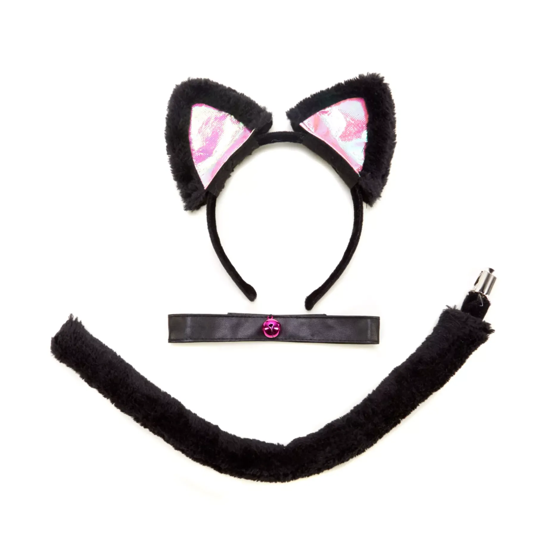 Spirit Halloween Black and Pink Cat Costume Kit