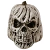 Spirit Halloween Black and White Pumpkin Skull