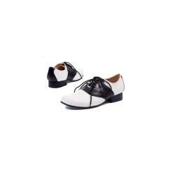Women Spirit Halloween Black and White Saddle Shoes