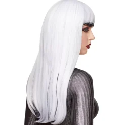Women Spirit Halloween Black and White Wig