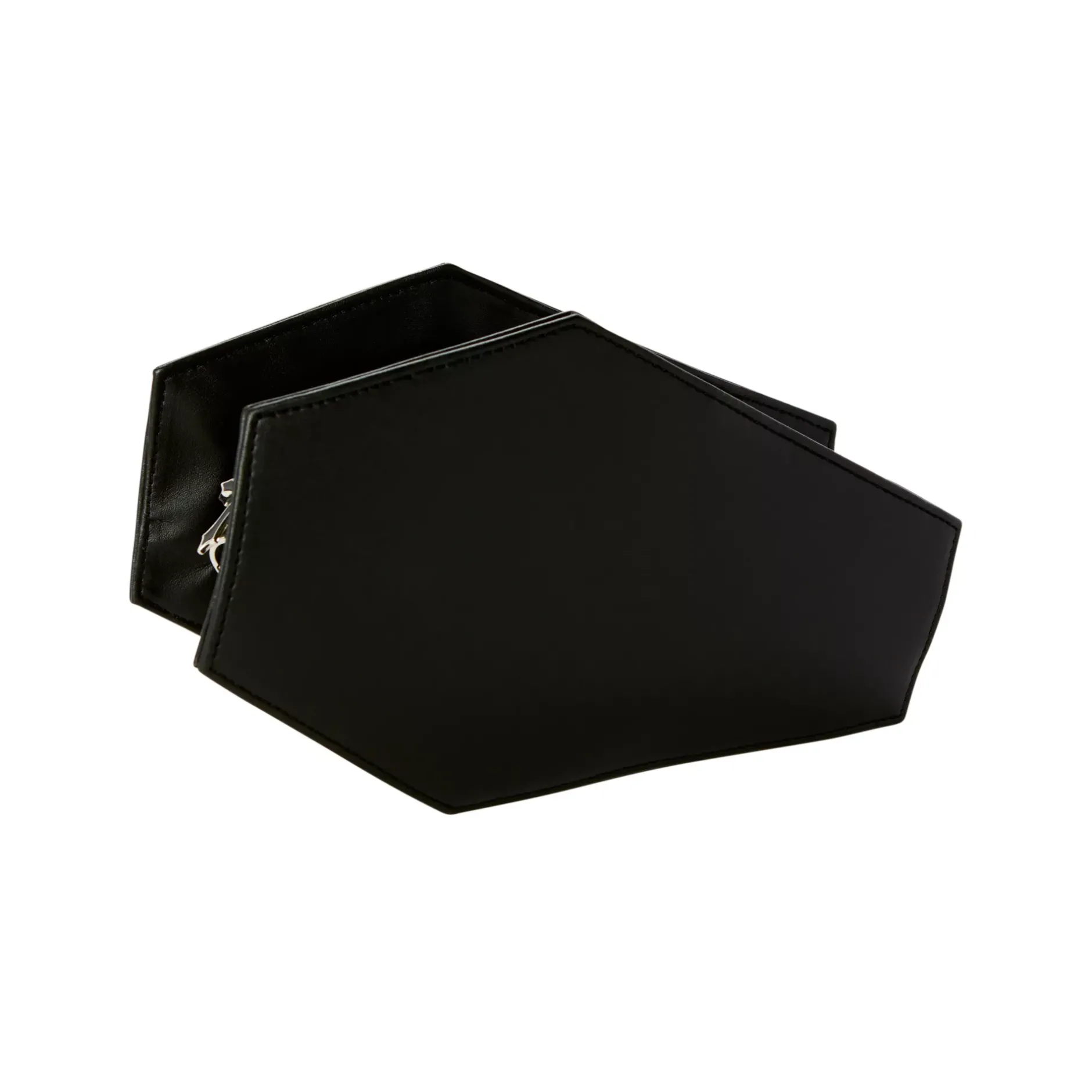 Spirit Halloween Black Coffin Crossbody Bag