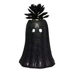 Spirit Halloween Black Glitter Ghost Faux Succulent