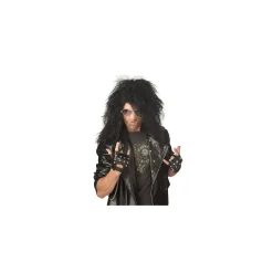 Spirit Halloween Black Heavy Metal Rocker Wig