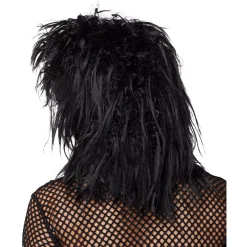 Spirit Halloween Black Rock Star Wig