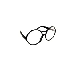Spirit Halloween Black Round School Nerd Glasses