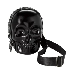 Spirit Halloween Black Skull Crossbody Bag