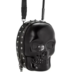 Spirit Halloween Black Skull Crossbody Bag