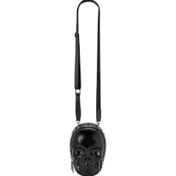 Spirit Halloween Black Skull Crossbody Bag