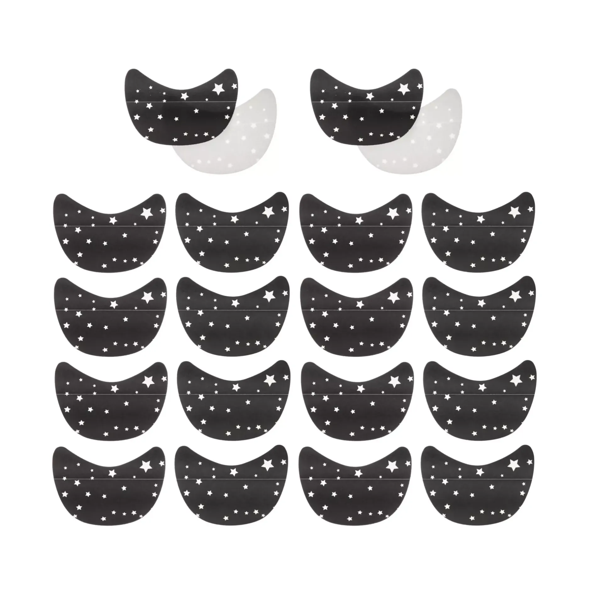 Spirit Halloween Black Star Eyeshadow Shields - 20 Pack
