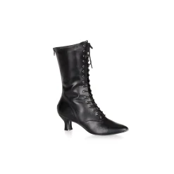 Women Spirit Halloween Black Victorian Boot