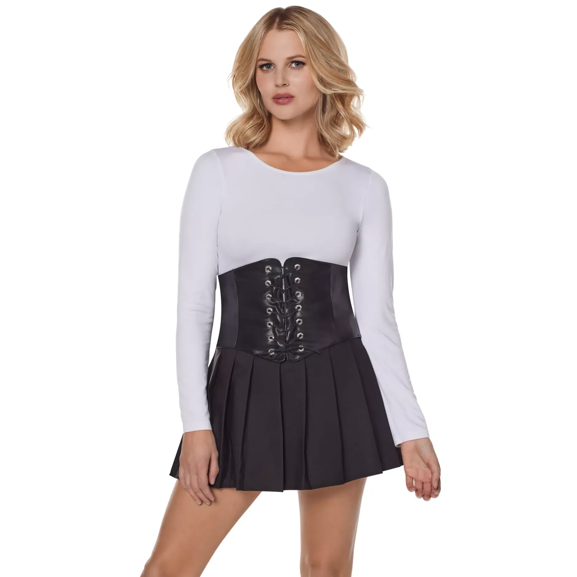 Women Spirit Halloween Black Waist Cincher