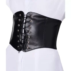 Women Spirit Halloween Black Waist Cincher