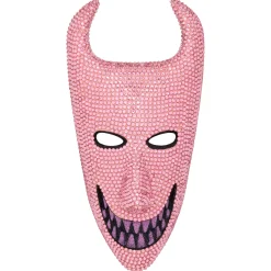 Spirit Halloween Bling Lock Pink Rhinestone Half Mask - The Nightmare Before Christmas