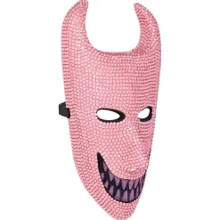 Spirit Halloween Bling Lock Pink Rhinestone Half Mask - The Nightmare Before Christmas