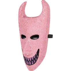 Spirit Halloween Bling Lock Pink Rhinestone Half Mask - The Nightmare Before Christmas