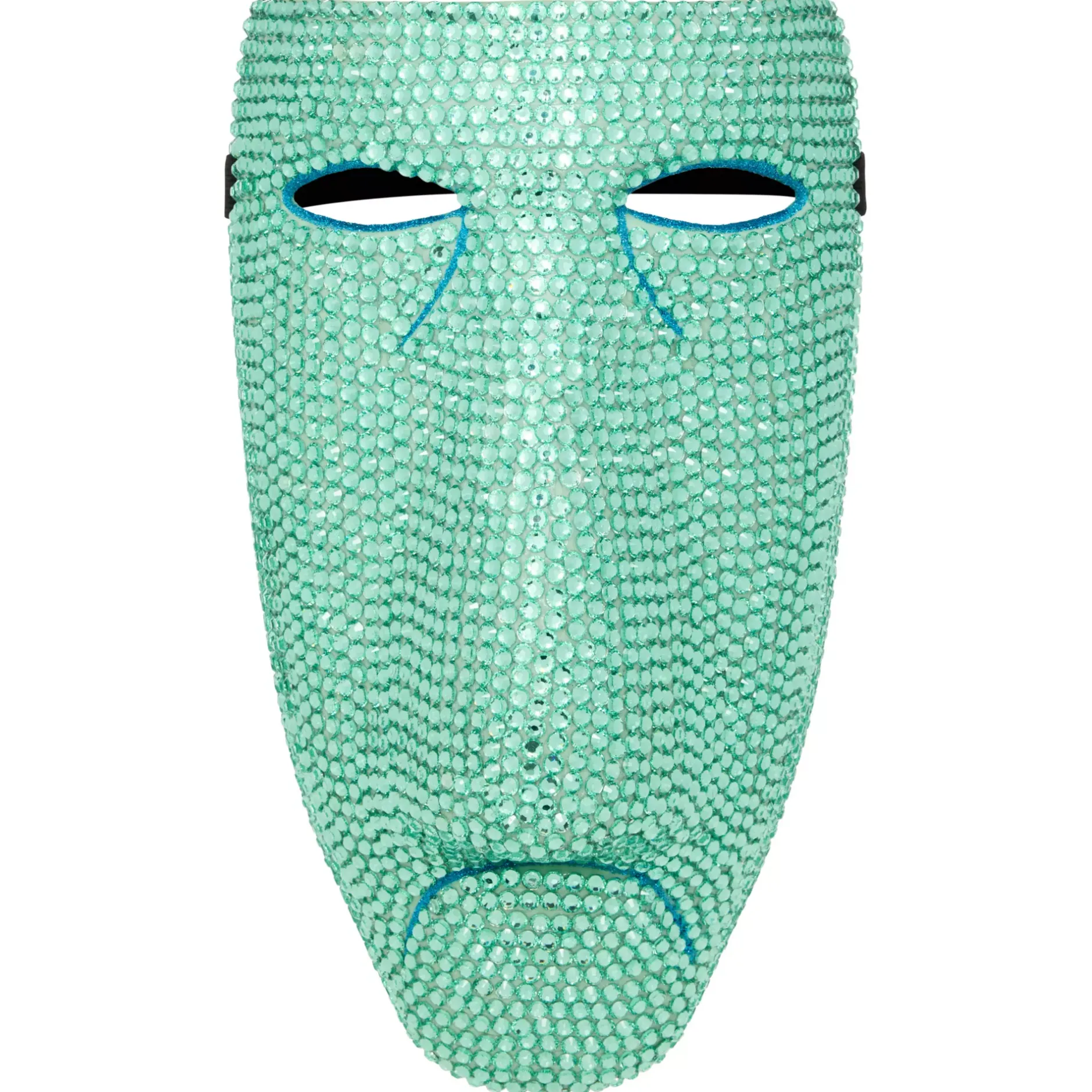 Spirit Halloween Bling Shock Green Rhinestone Half Mask - The Nightmare Before Christmas