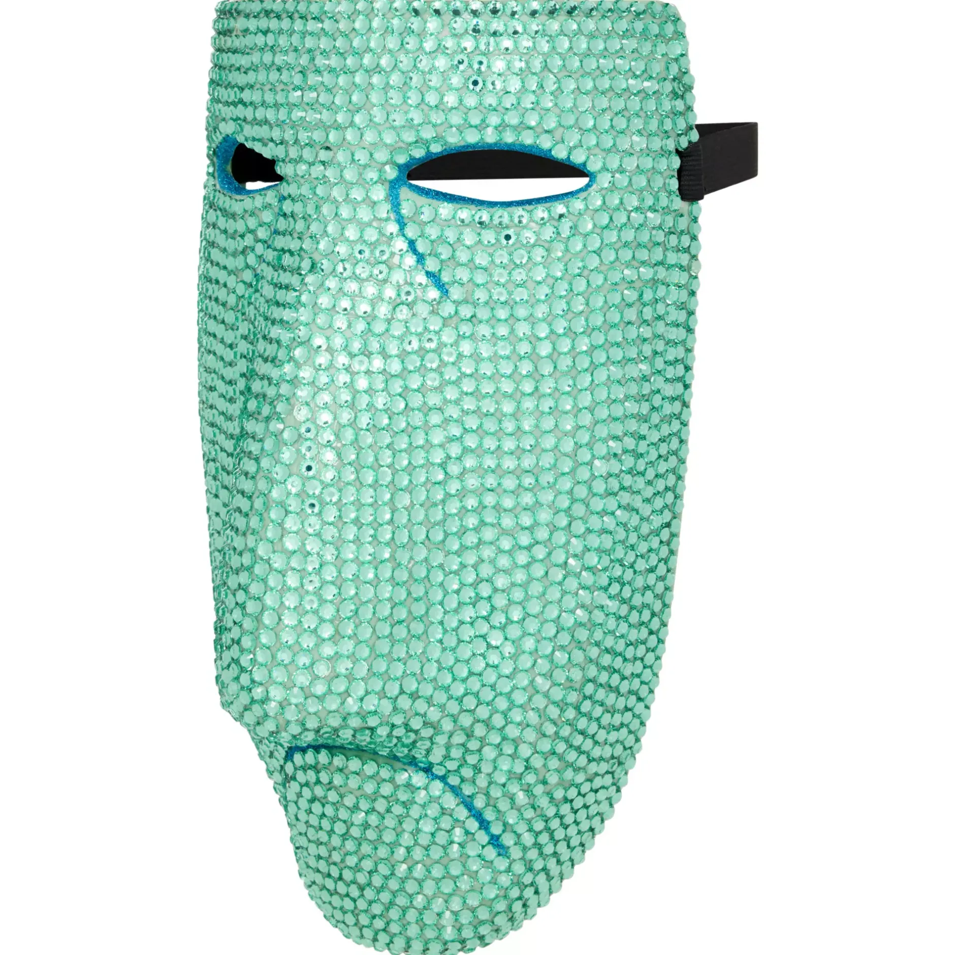Spirit Halloween Bling Shock Green Rhinestone Half Mask - The Nightmare Before Christmas