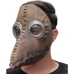 Spirit Halloween Brown Plague Doctor Half Mask