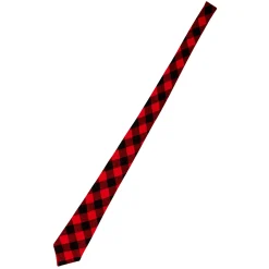 Spirit Halloween Buffalo Plaid Tie