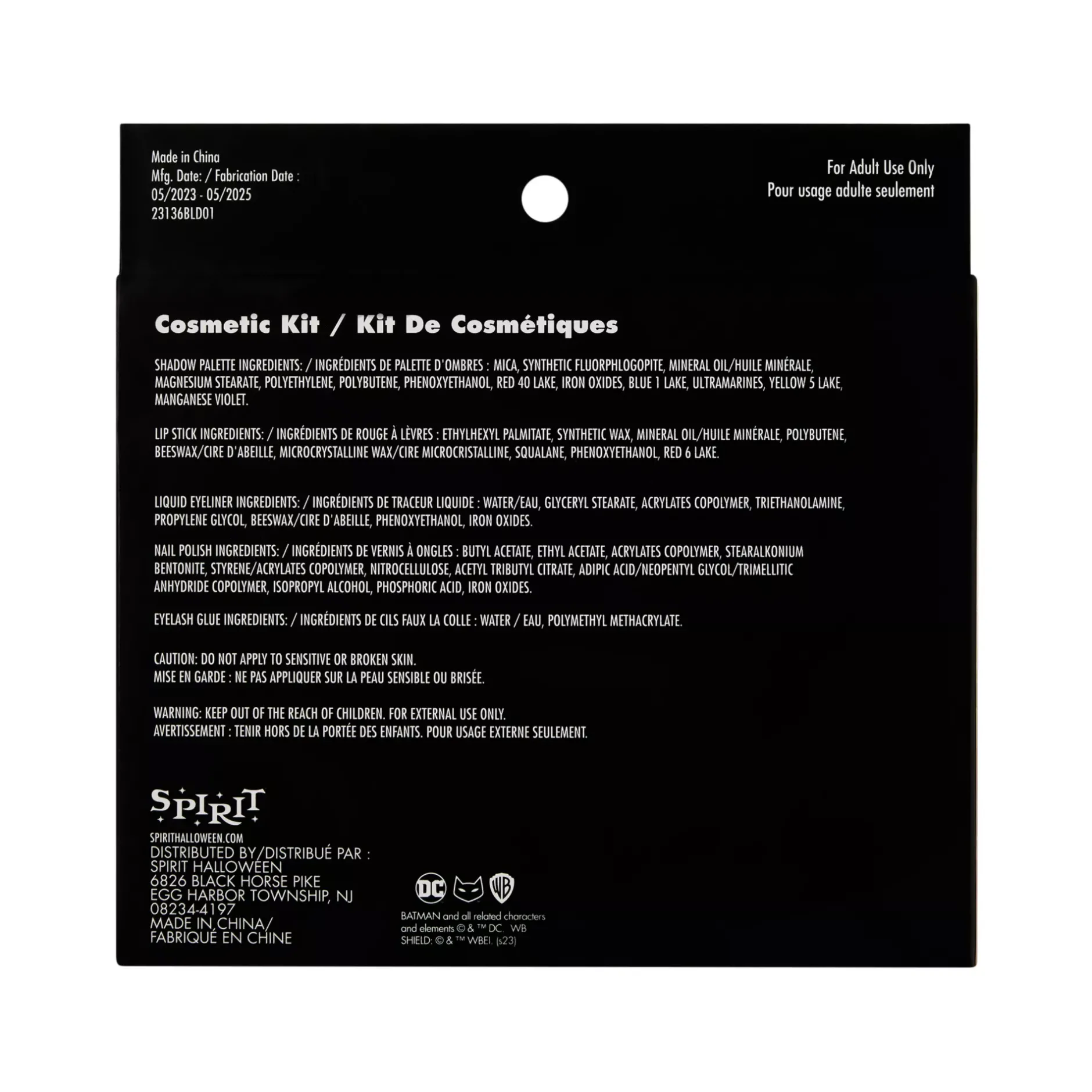 Spirit Halloween Catwoman Makeup Kit - DC Villains