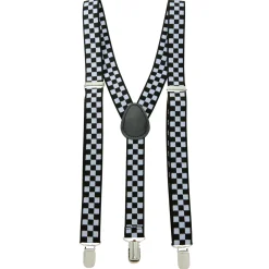 Spirit Halloween Checkered Suspenders