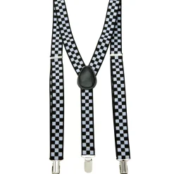 Spirit Halloween Checkered Suspenders